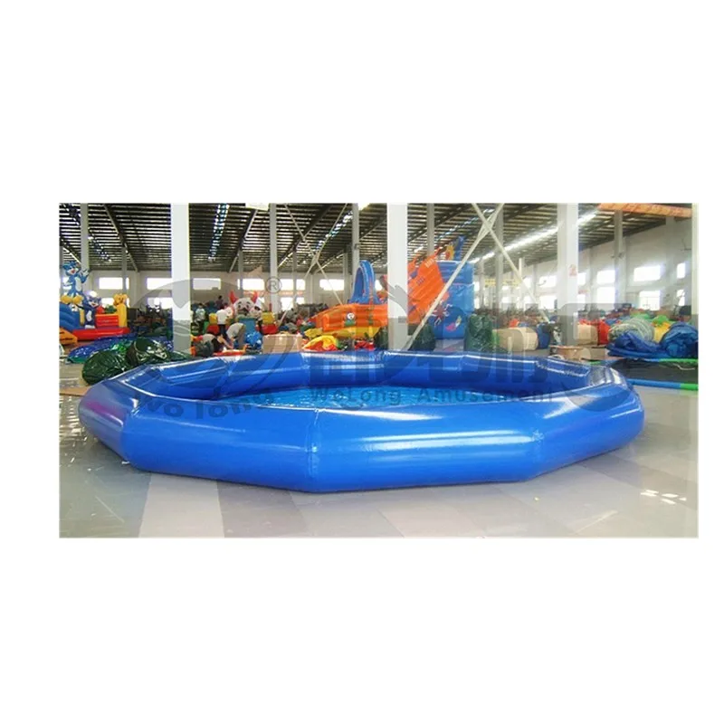 Красочные завышенные слайд надувной бассейн ПВХ материал бассейном для аквапарка
