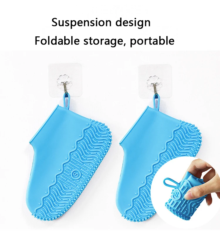 factory children female man outdoor durable anti slip  silicone rain boot protector cover waterproof silicone rain shoe cover