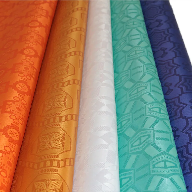 African Clothing Suppliers China 100% Polyester Brocade Fabric Kaftan Ladies Dresses