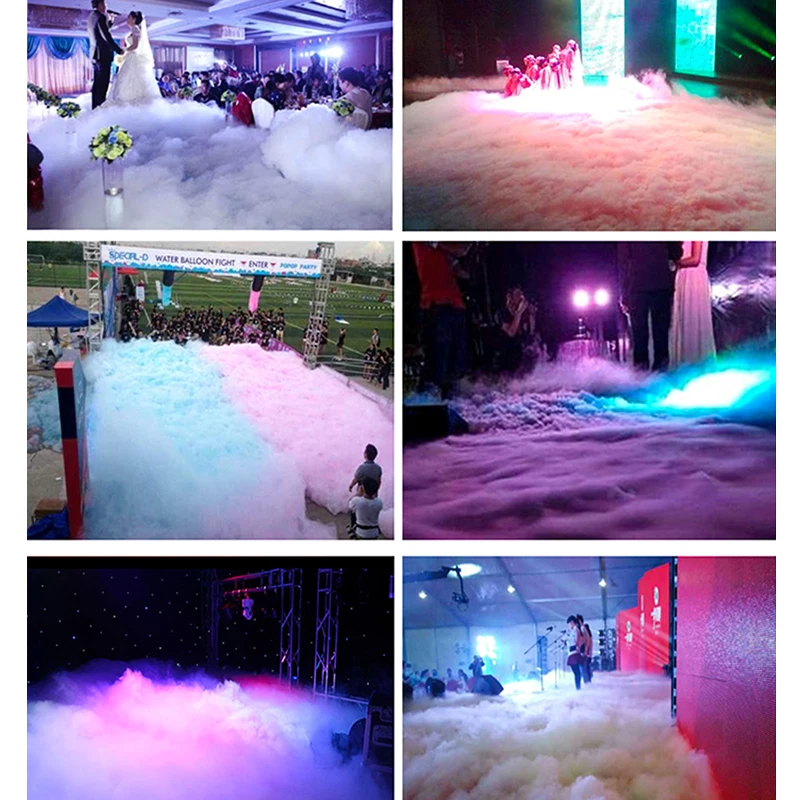 Music Weddings Party Dance Stage Decoration Dry Ice Fog Machine 3500W Luxury Dry Ice Blasting Machine