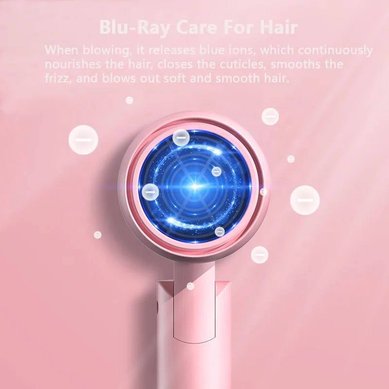 ihongSen Best Quality 1600w Hair Dryer High Power Household Electronic Foldable Double Voltage Hair Dryer