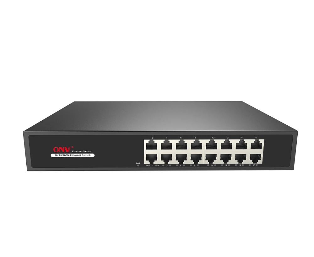 Unmanaged Fast Ethernet Switch with 16*10/100M RJ45 ports