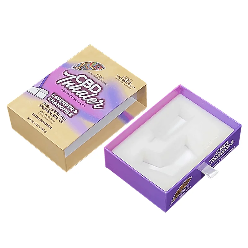 Drawer-like Presentation Pack Shoulder Neck Packaging Designs Custom Match Slide Box Rigid Colorful Sliding Drawer Box