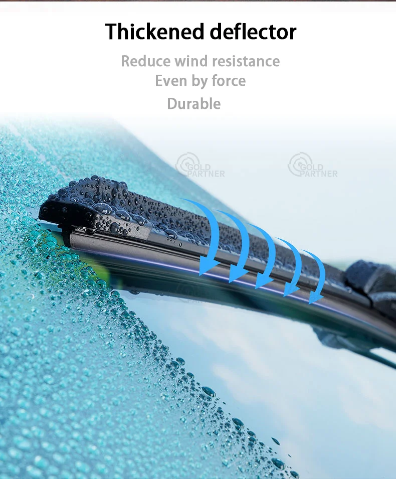 CARTEKBKS RTS 0.39$/Pcs Wiper Blades Universal Soft Frameless Assembly Chrome Auto Car wiper blade