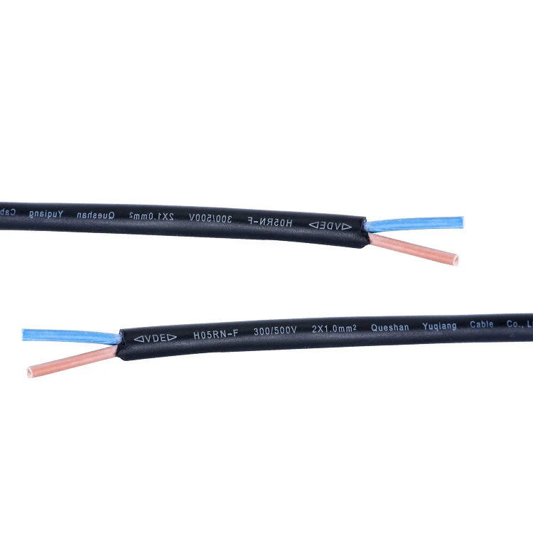 Rubber Insulation VDE Cable H05RN-F 2*0.75mm2 2*0.5mm2 4*0.75mm2 5*0.75mm2 5*0.5mm2 Flexible Power Cable