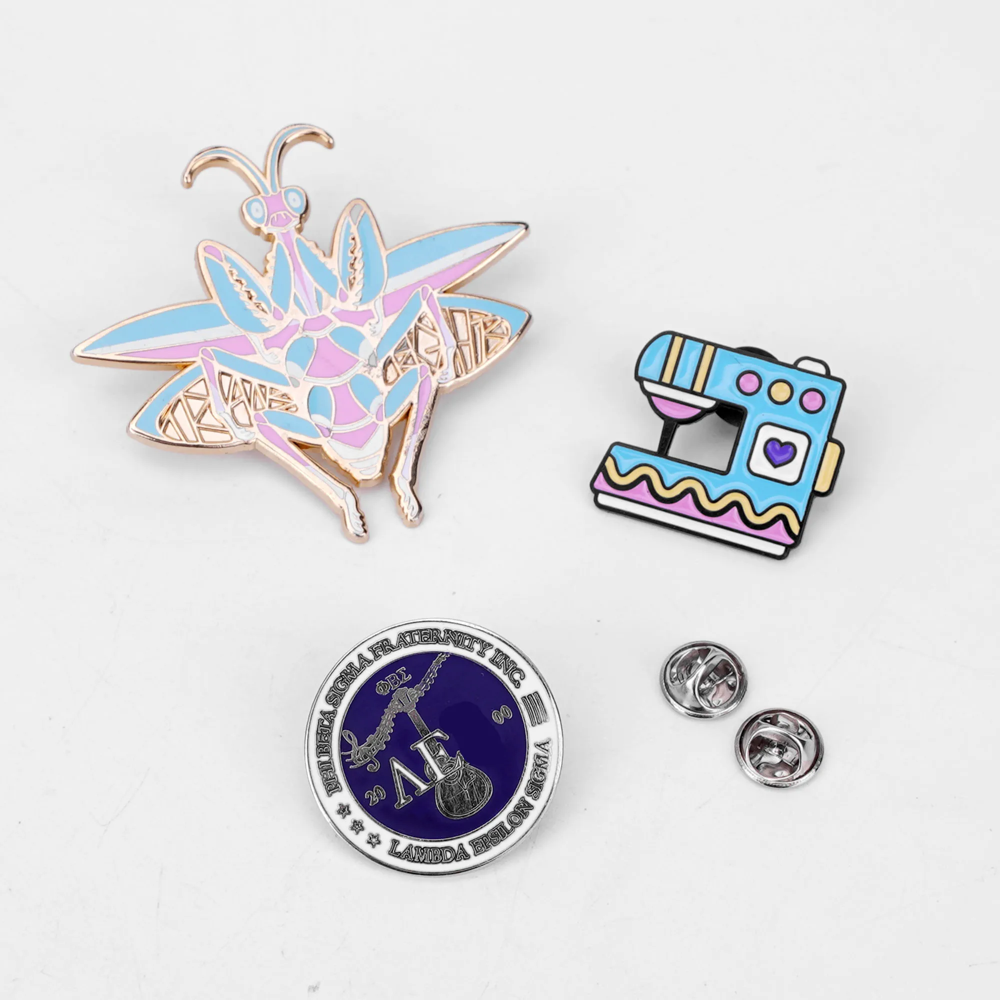 Bulk wholesale custom metal zinc alloy iron enamel lapel pin