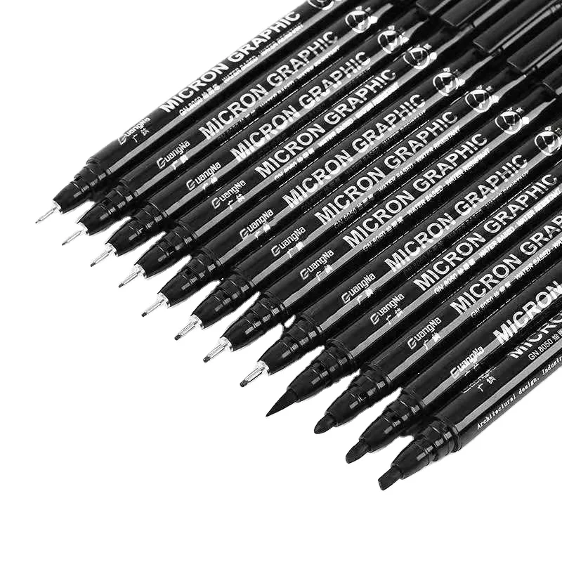 
 Обычная водонепроницаемая черная кисть быстро сохнет и не выцветает  