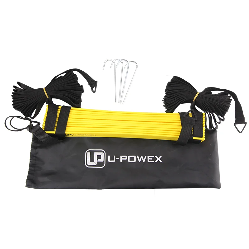 Custom Sports Equipment Adjustable Soccer Flat Fitness Exercise Speed Training Agility Ladder Set