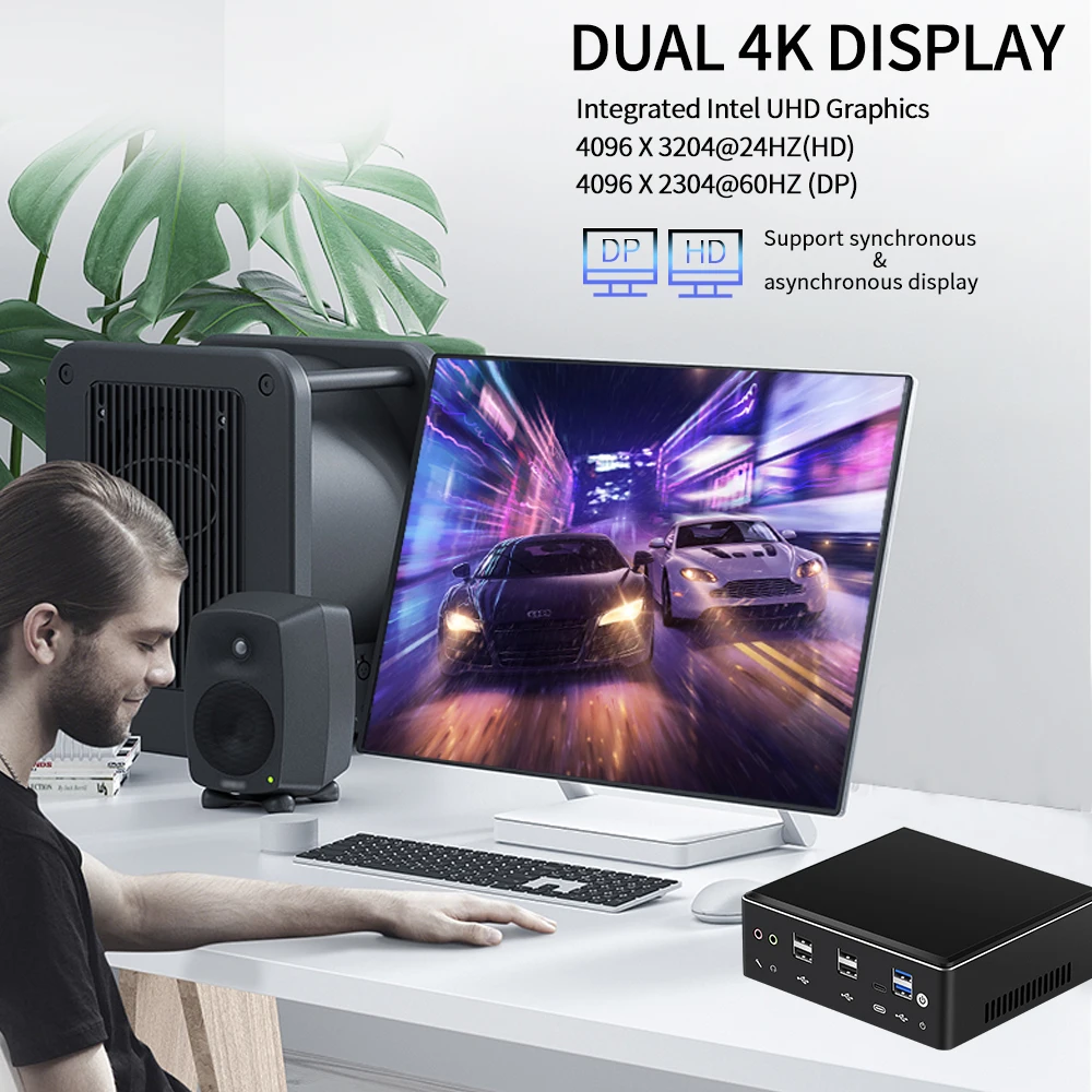  Новый i9 i7 i5 8250U 10510 Мини ПК с 16 Гб оперативной памяти DDR4 Ram 240G SSD WIFI DP4K Win10 pro игровой настольный