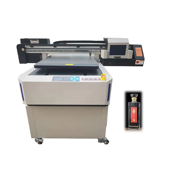 China Factory Multi-Function Plastic Bottle 60x90 Embossing  Supertank wide-format All-in-One UV Flatbed inkjet Printer