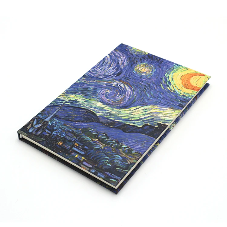 low moq custom student notebooks & writing pads hard-cover lamination A5 diary with custom logo