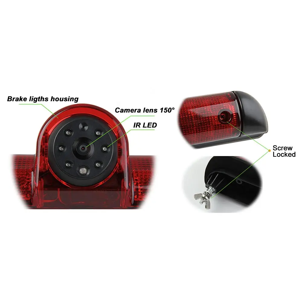 Fiat Ducato 06-15 Rear Reversing Camera Kit Integrated Brake Light camera