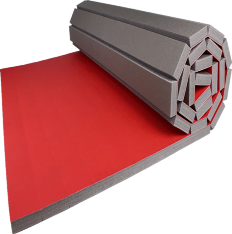 2022 Wholesale MMA Rollout Mat MMA wrestling taekwondo flexi roll mat pvc foam roll mat