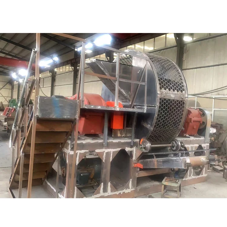 Used tire shredder tyre rubber powder making machine tire recycling plant