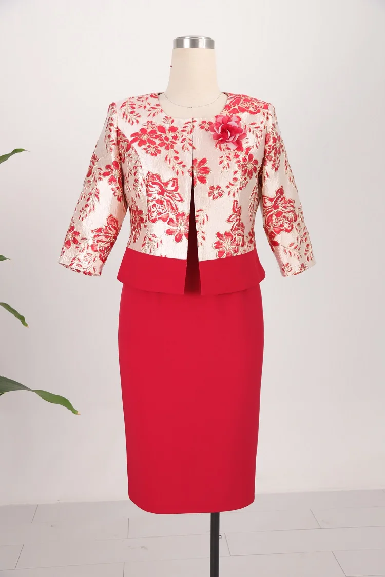 2022  6XL High Quality African Elegant Brocade Long Jacket Suit For Women  Maxi Dress Dashiki Ladies