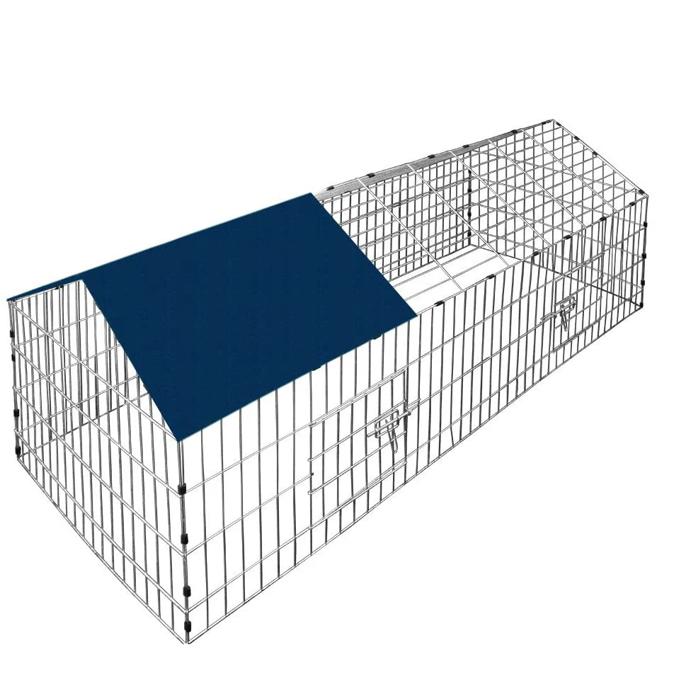 Portable Movable Houses Chicken Coop Cover Walk in Pen Run Large Metal Chicken Coops Cage