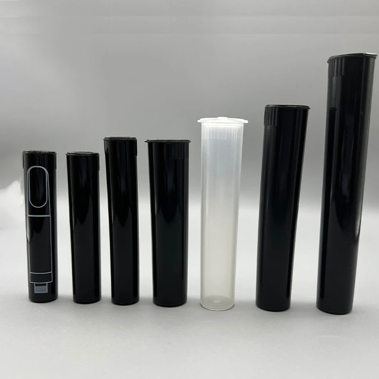 72mm 80mm 95mm 116 mm plastic tubes pre roll tubes with childproof Rolling Paper Jar