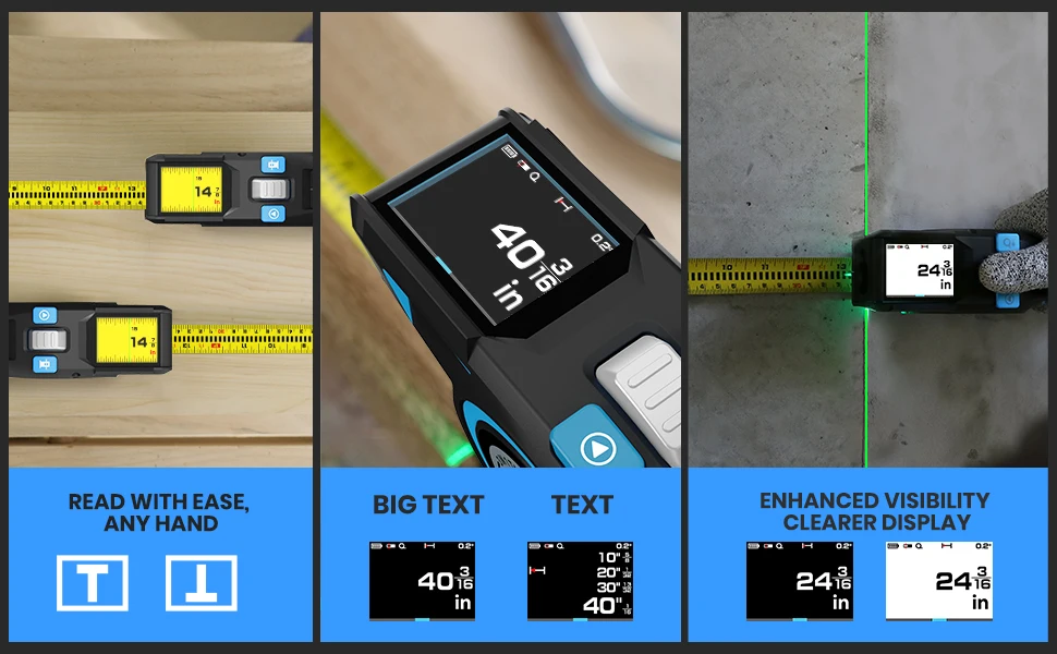 Mileseey DTX10 3-in-1 Ultra-high Accurate Digital Tape Measure with Bluetooth Connectivity