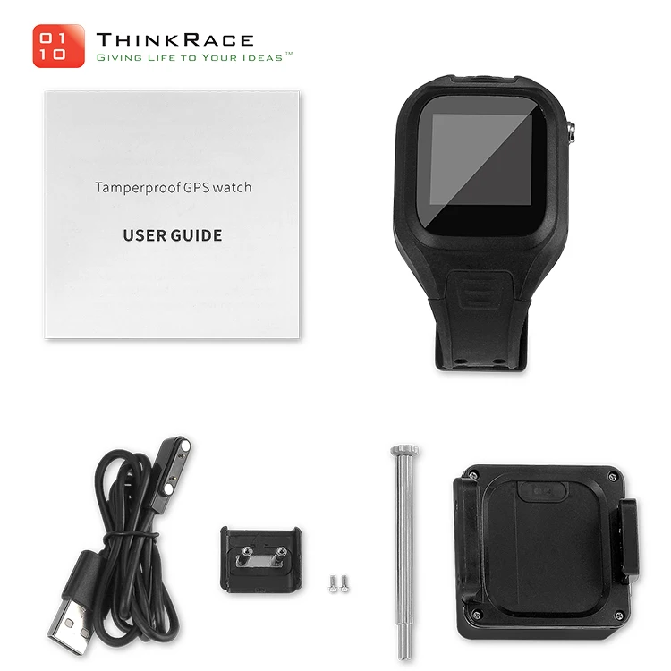 Anti-tamper water proof personal Global 4G Tracking system and App customize GPS watch bracelet tracker for prisoner