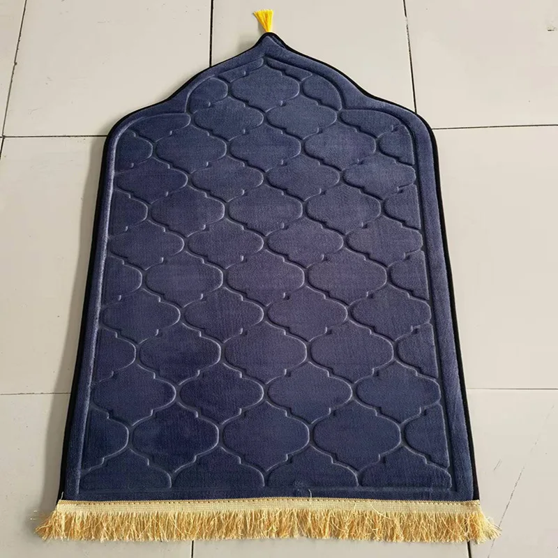 Thick Prayer Rug Embossed Prayer Mat Islamic Muslim Customized prayer mat