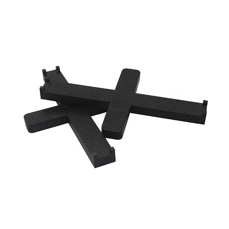 Factory customized hot press moulding cnc thick carbon fiber cross