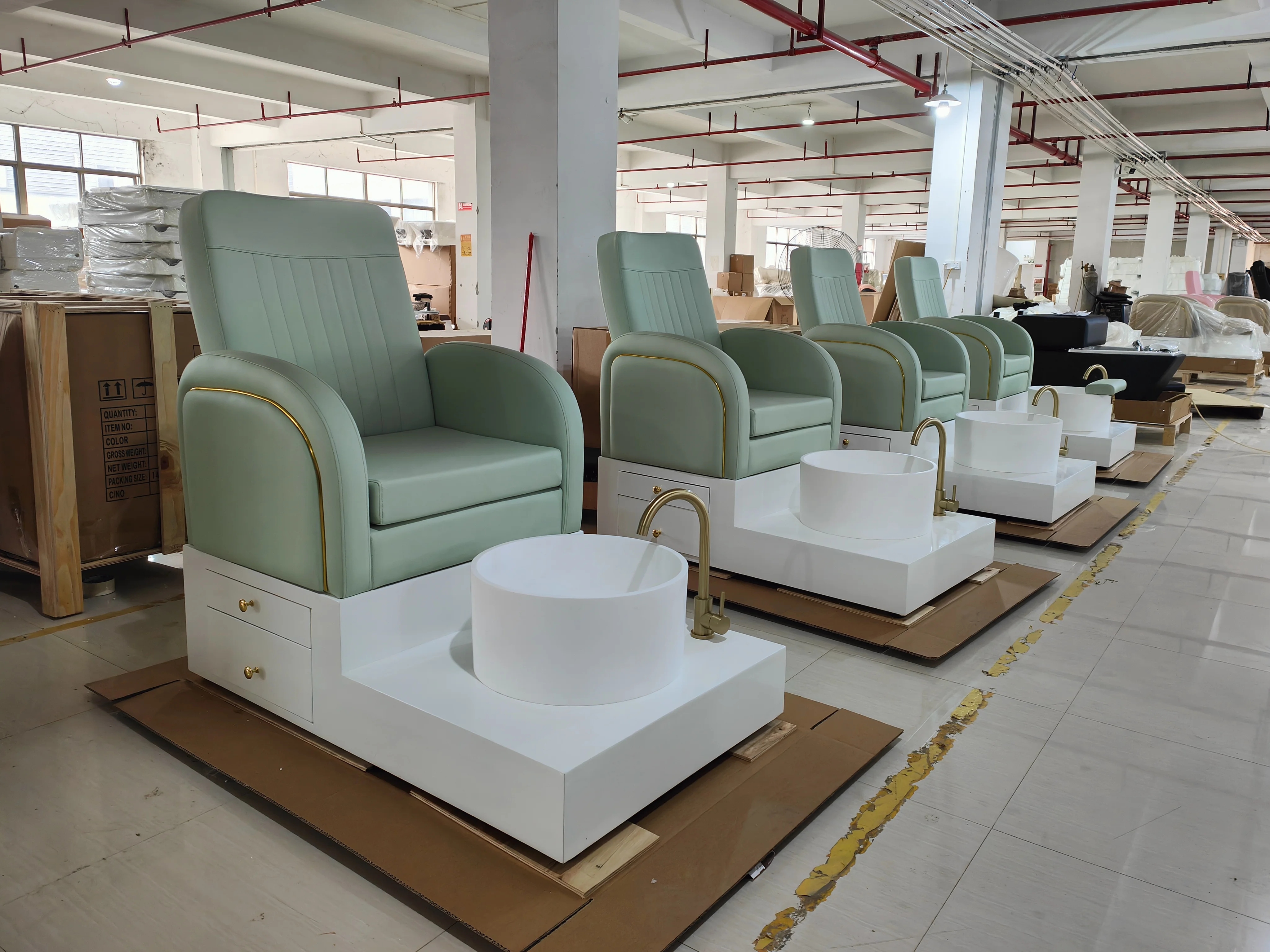 More Design Popular Beauty Nail Salon Furniture No Plumbing Luxury Relax Massage Foot Spa Pedicure Chair