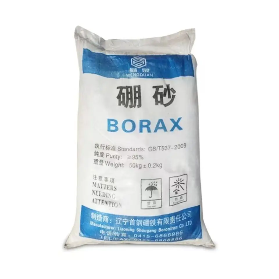 High quality Borax Na2B4O7 CAS 1303-96-4 good price Decahydrate 95%min Borax