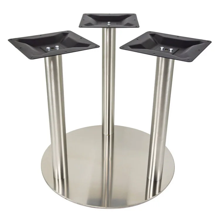 WEKIS Modern Style Chrome Decorative Metal Marble Tulip Metal Restaurant Furniture Dining Round Conference Restaurant Table Base