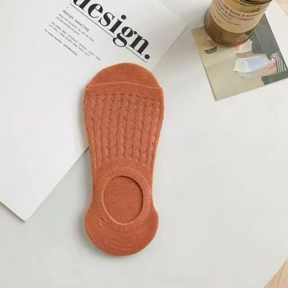 Customizable High-quality Womens Socks Shallow Invisible Cotton in Spring and Summer Thin Hole