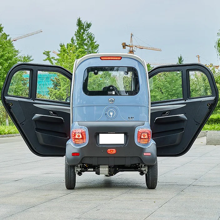 used 1500W adults three-wheel three-seat mini fully enclosed low-speed electric tricycle passenger scooter car for sale
