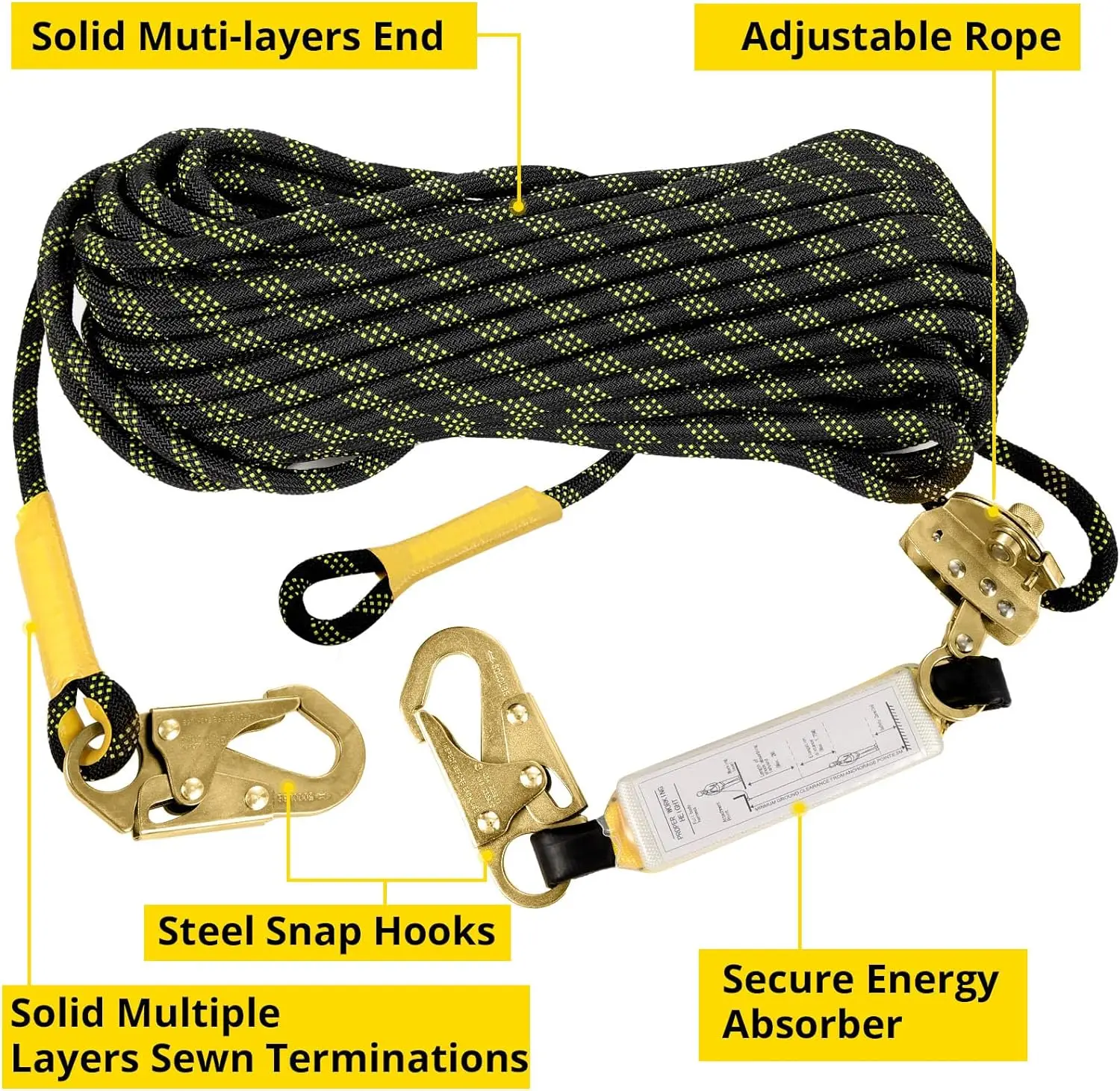 safety items Rope Work Positioning  Adjustable Safety Lanyard casco de seguridad lip-line rescue vest rope access harness