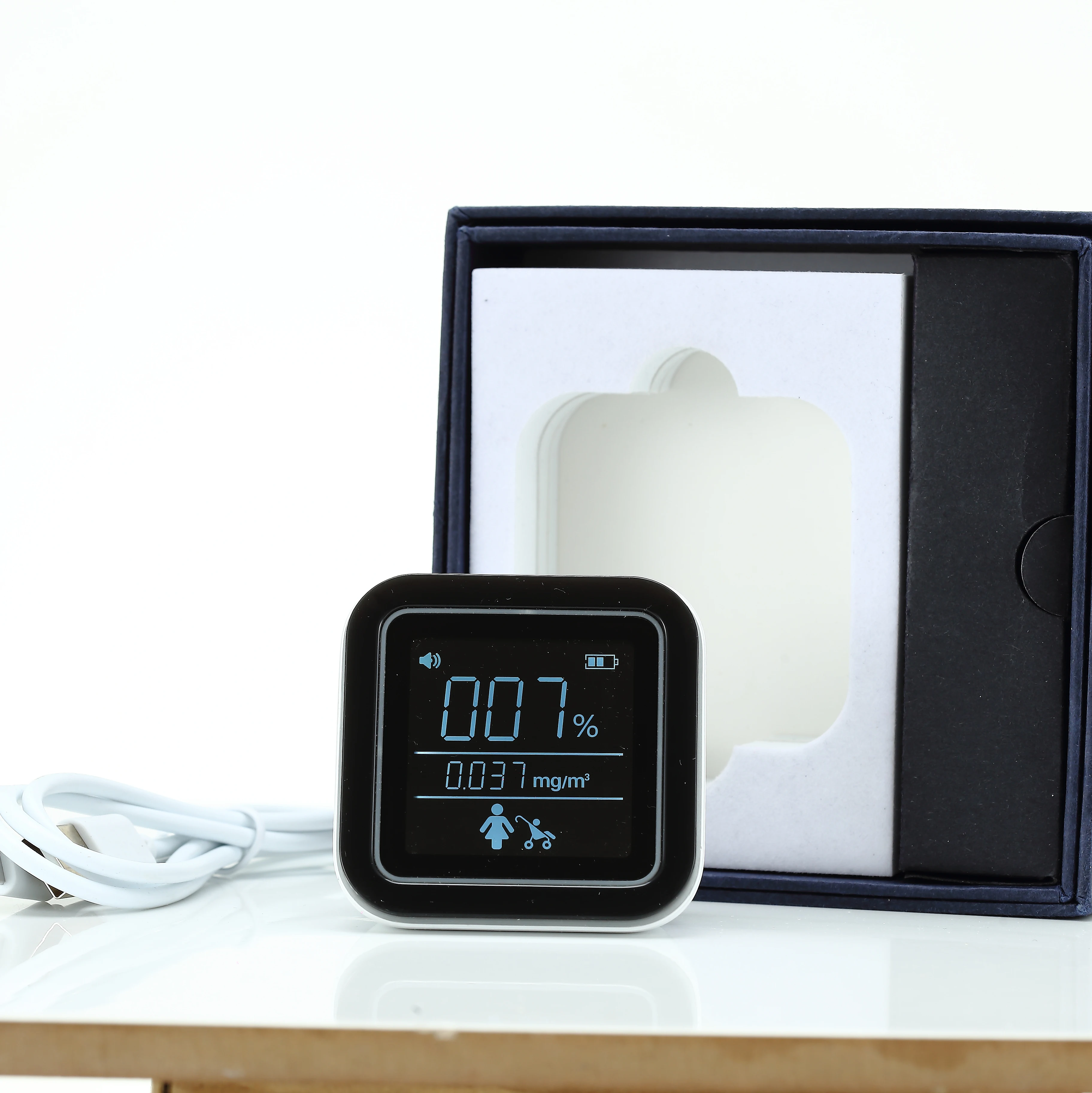 
Best price White Air Quality Detector Data Logger Air Monitor Indoor wifi detector air quality monitor in car home use 