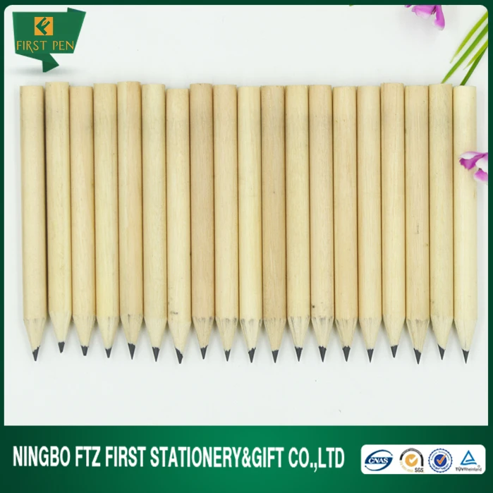 Mini Short Raw Wood Pencil