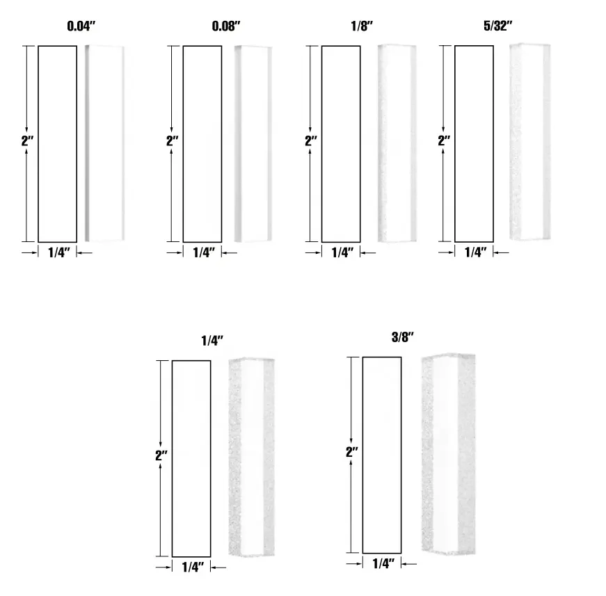 Doors and Windows Accessories  soft material clear PVC setting blocks customized size and usage blocks