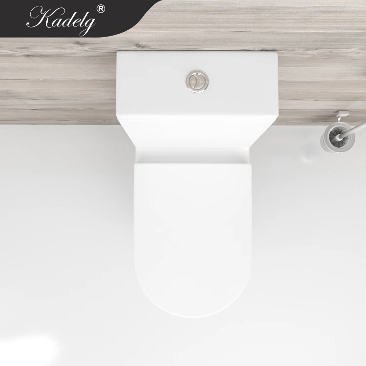Mat White Modern Rimless Ceramic Watermark Toilet WC