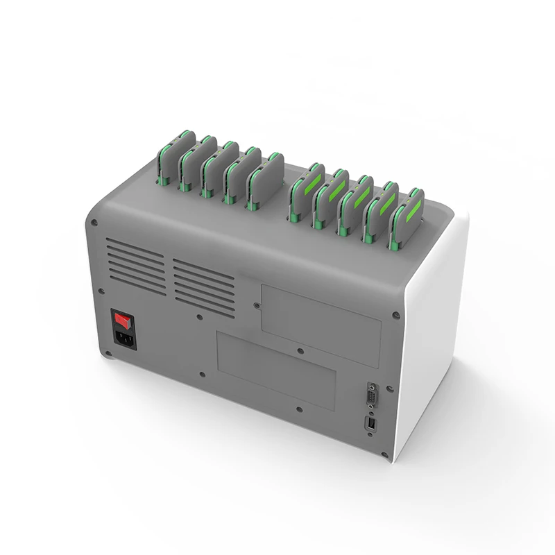 
10 slots sharing power bank rental station share power banks station with 12.5 inch advertising LCD screen 