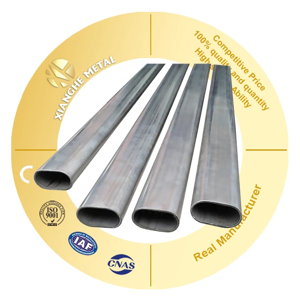 China Decorative Oval Stainless Steel Pipe 201 304 310 316 410 420 430 Handrail Tube Stainless Steel Oval Pipe/Tube