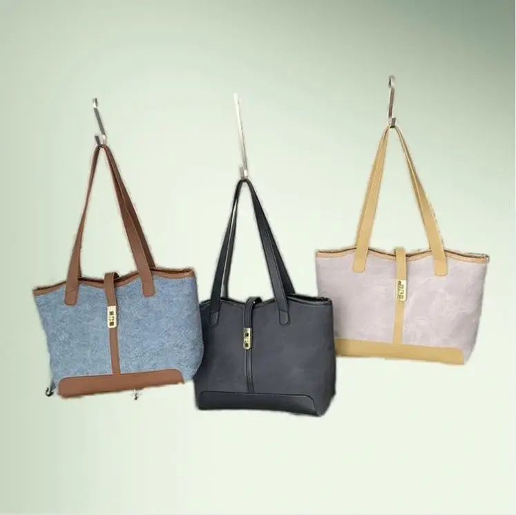 Handbags 2024 3 Colors Lock Lady Design Button Lady Tote Bags Chains Purses For Girl Tassel Factory Wholesale Letter Light