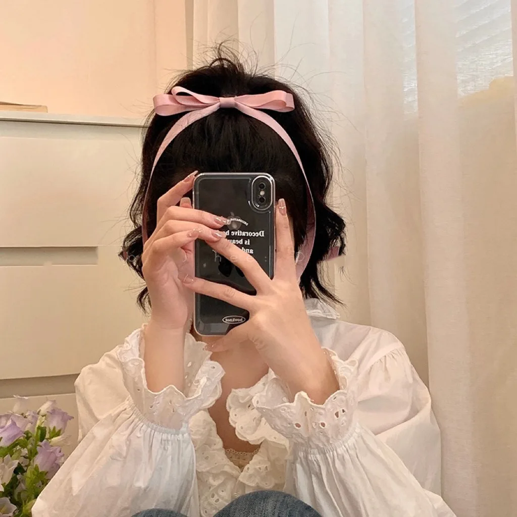 Tassel Ribbon Bowknot Hair Clips with Long Tail Hair barrettes for Women