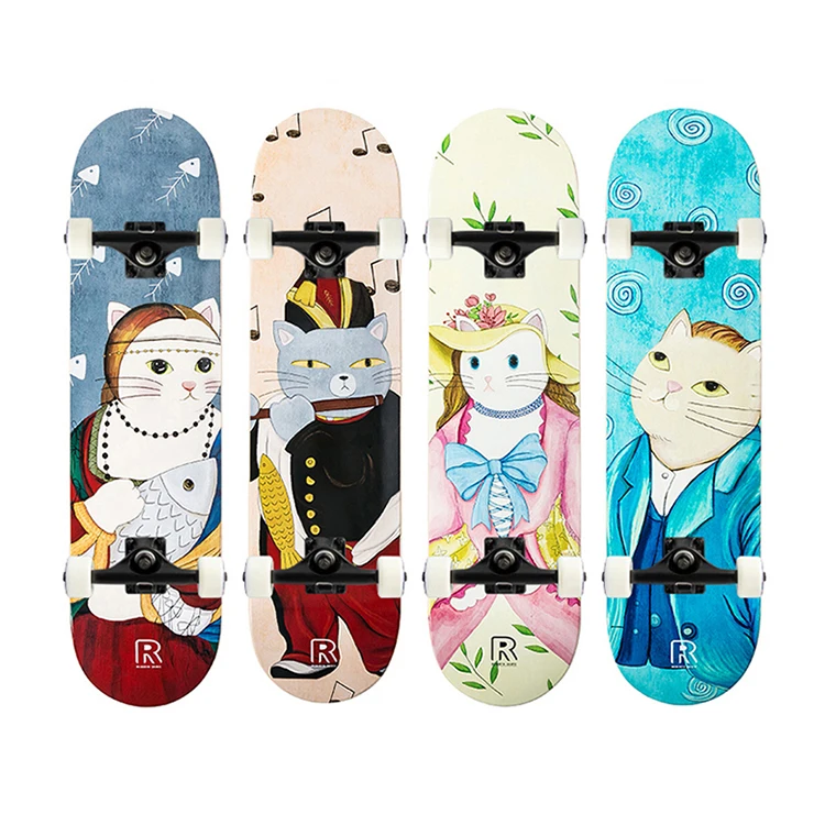 Wholesale Brand Distribution Skateboard Surface Custom Canadian Maple Skateboard Complete