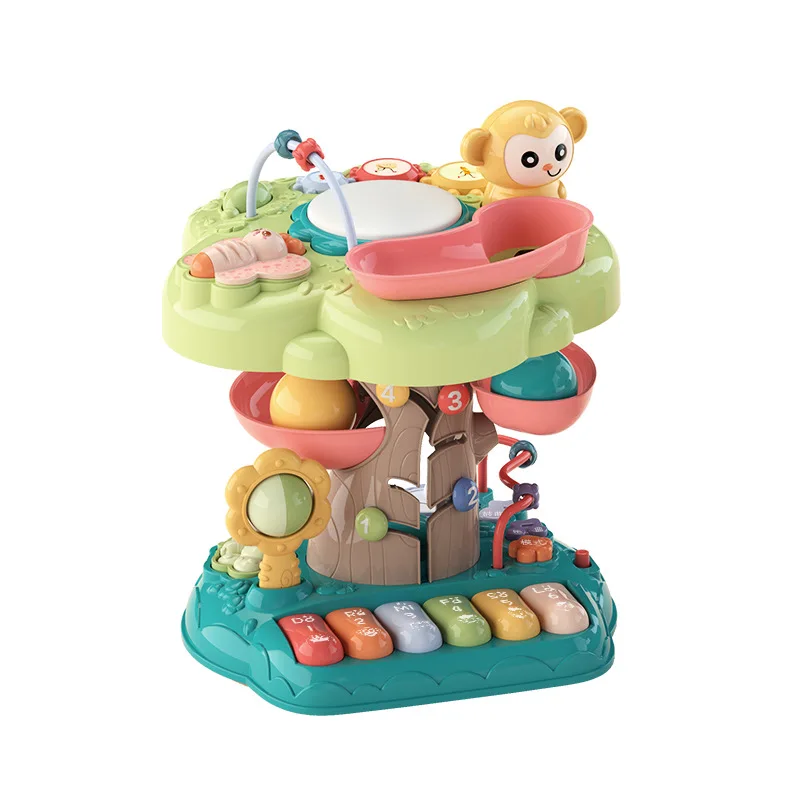 Kids Electric Multifunctional Hand Drum Musical Learning Toys Set Early Educational Brain Thinking Training Toys Set For Baby
