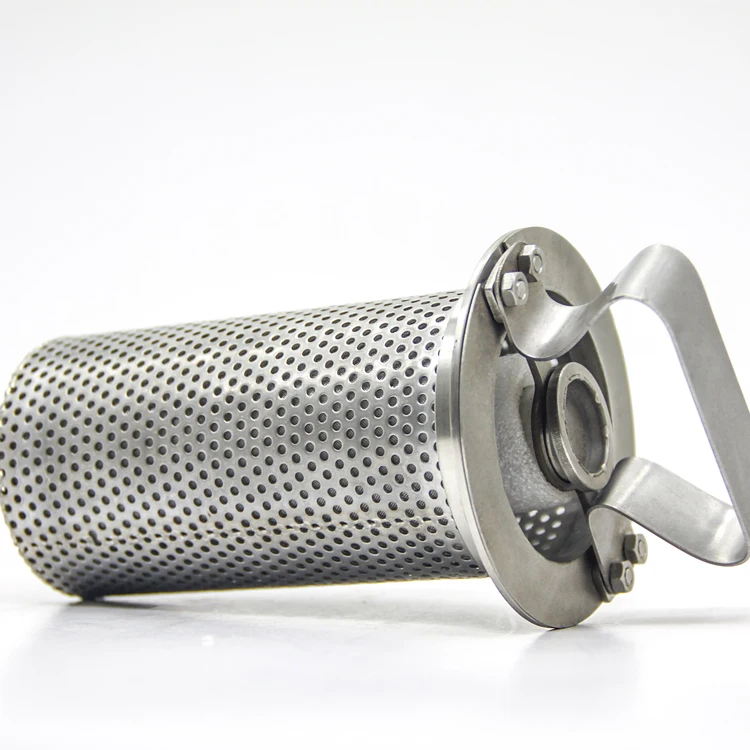 304 Stainless Steel Perforated Filter Basket Pipe Wire Mesh Cylinder Filter Tube