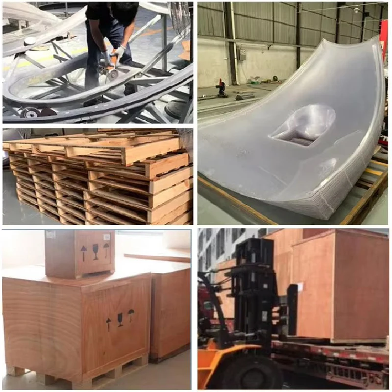 Prefab Full Clear House Polycarbonate Tent Igloo Round Dome House With Bathroom to Japan