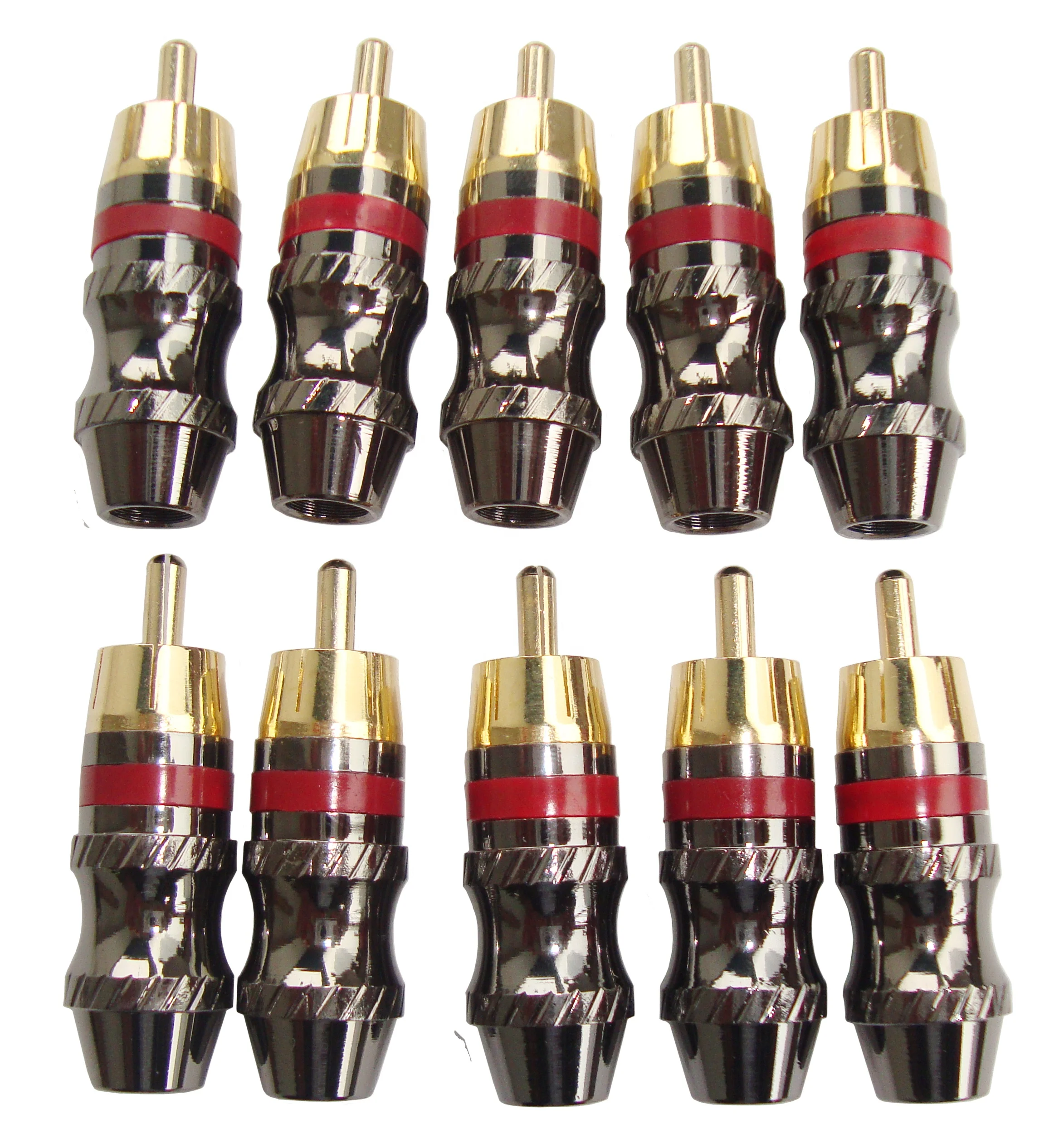 Латунный Штекерный разъем RCA, 10RA131MR