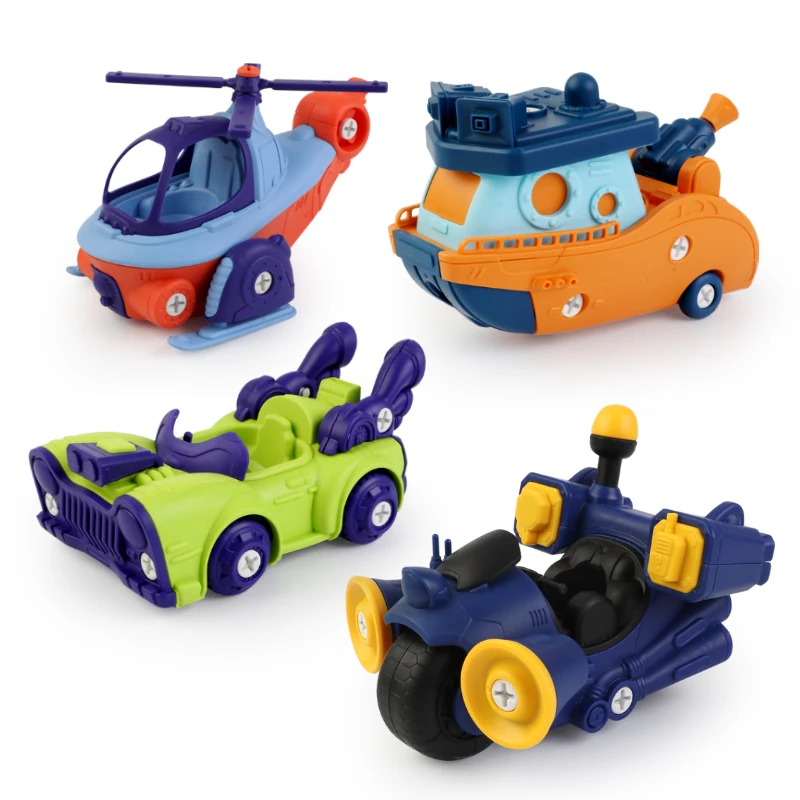 Car Assembly Training Kit Diy Boat Toys Children Kids  Rescue Assemble Toy