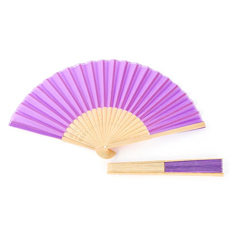 
Mini bamboo silk personalized wedding hand custom printed folding fan for gift without gift box 