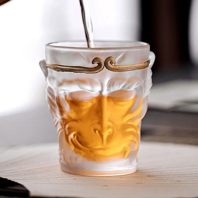 Monkey King Tea Delicate Glass Water Cup Great Sage Master goku wukong shot glasses for whiskey