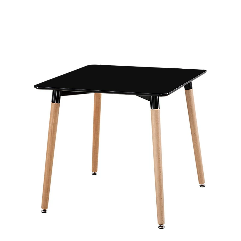 Dining Room Furniture Modern Fashion Solid Wood Leg Rectangle Dining Table