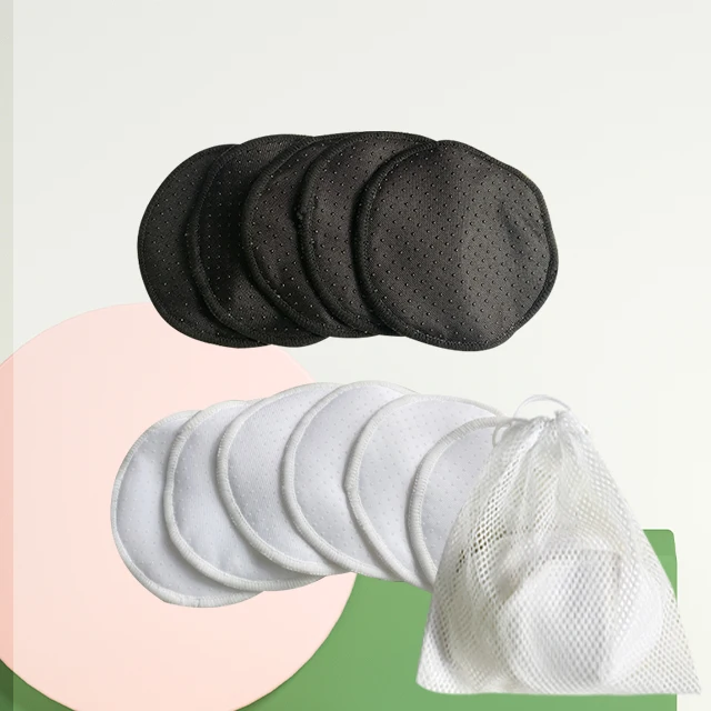 Organic Bamboo Reusable nursing pads for breastfeeding maternal washable non-slip breast milk pads