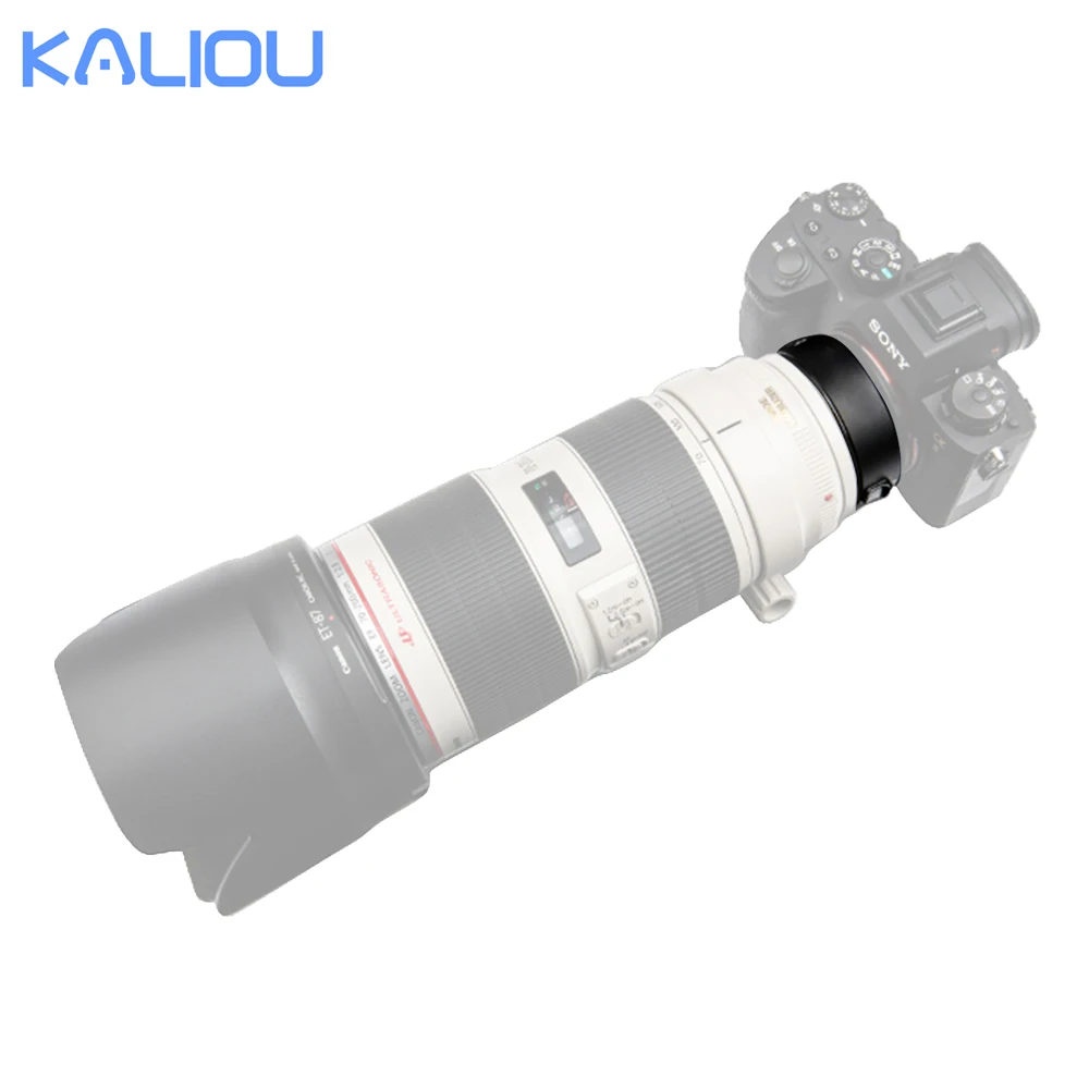 Kaliou EF-NEX IV Lens Adapter Conversion Ring  with USB  Port for Canon EF/EF-S Lens to Sony E-Mount Camera